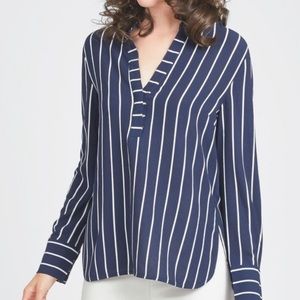 Striped V-Neck Top